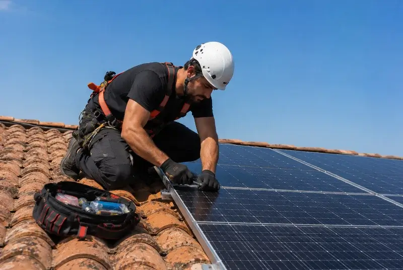 Maintenance et monitoring de panneaux solaires à Fosse
