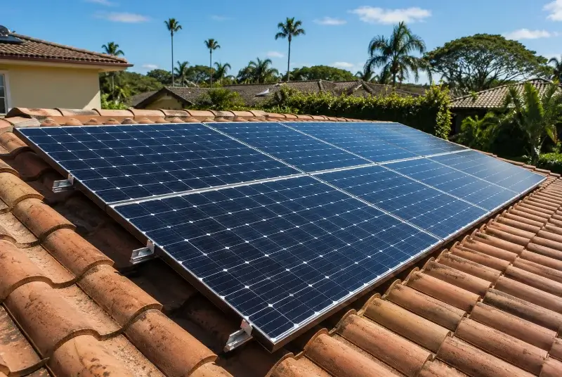 Installation de panneaux solaires à Fosse